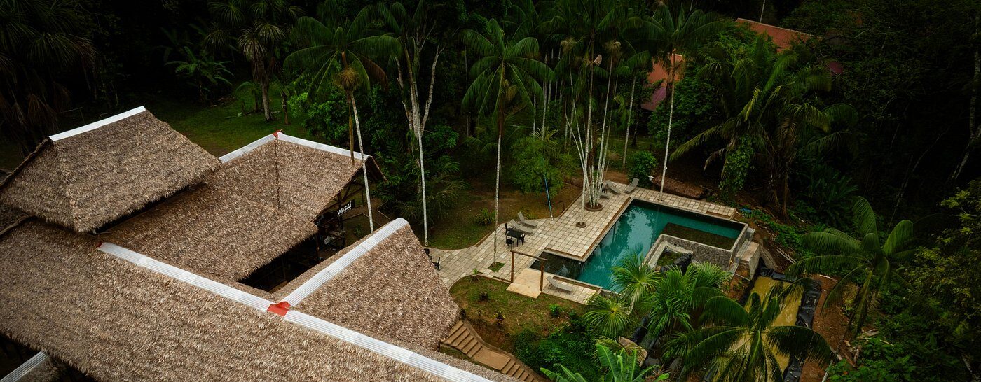 aerial view of the lobby